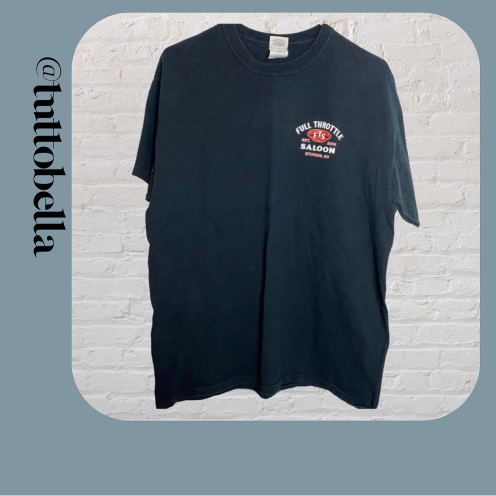 Sturgis Full Throttle Saloon Black T-Shirt Size Large